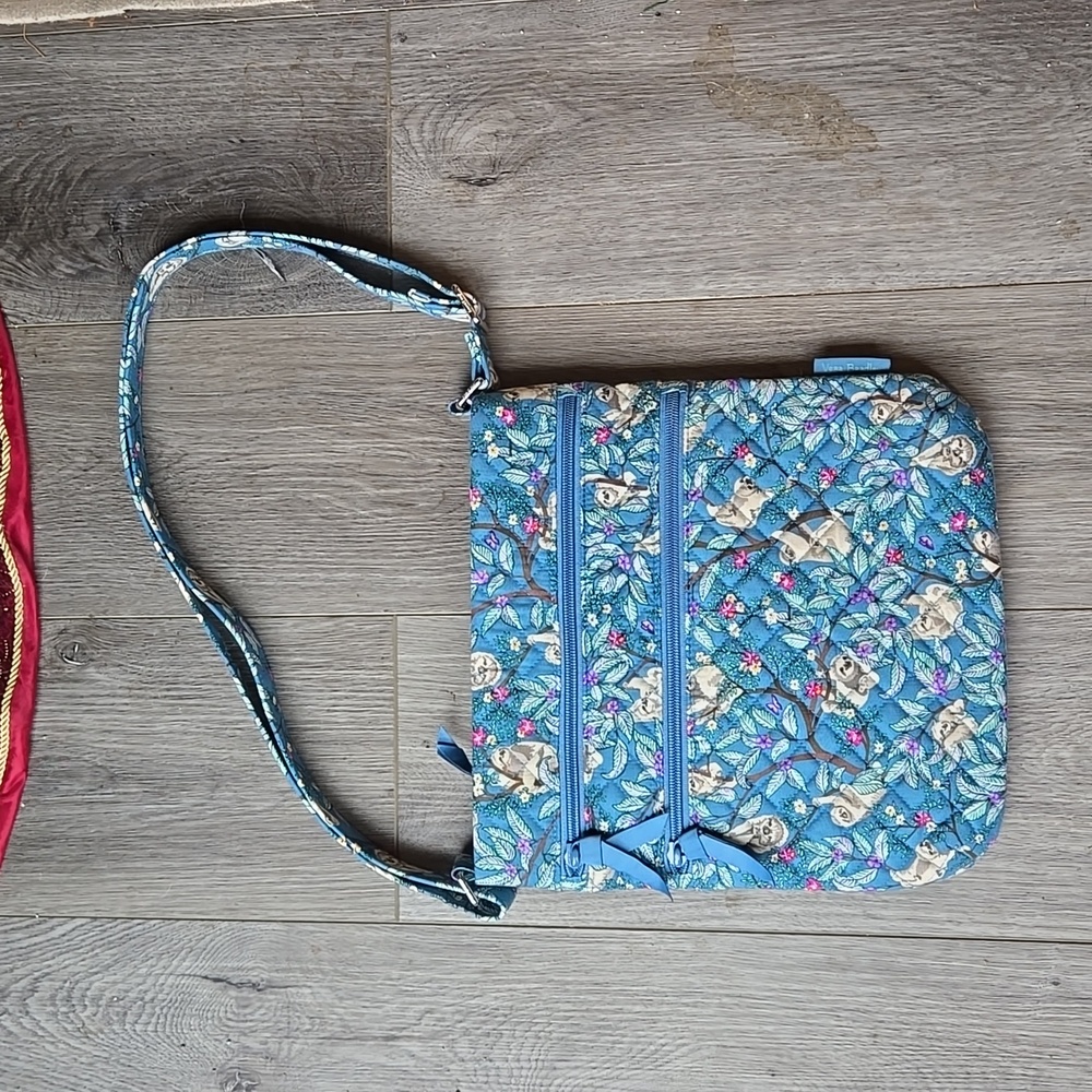 Vera Bradley Hanging Around Sloth Crossbody Bag - Like NEW Condition